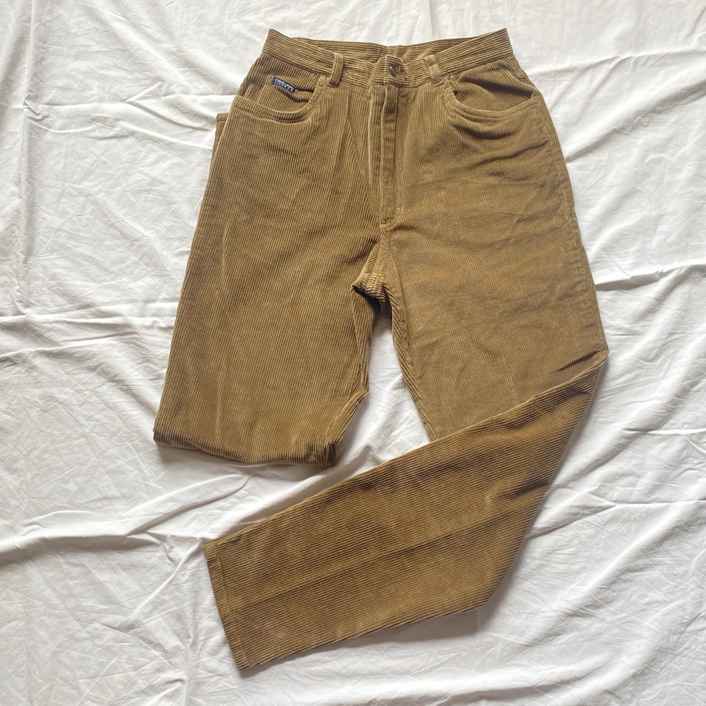 Vintage Lauren Ralph Lauren Women's 6 Brown Corduroy Straight Pants Hong Kong